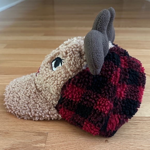 Holiday Time Reindeer Doe Sherpa Hat Christmas Cap - Picture 2 of 16